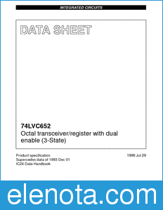 Philips 74LVC652 datasheet