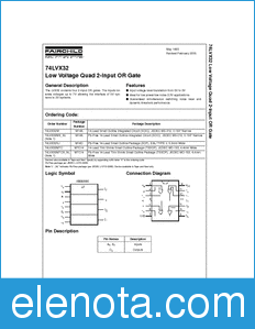 Fairchild 74LVX32 datasheet