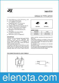 STMicroelectronics 74V1T77CTR datasheet
