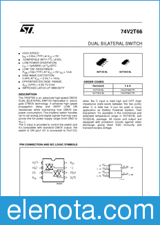 STMicroelectronics 74V2T66CTR datasheet