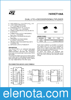 STMicroelectronics 74VHCT139AM datasheet