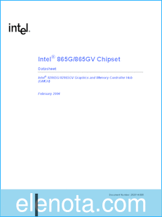 Intel 82865G datasheet