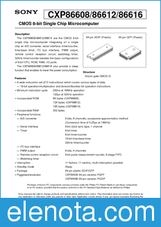 Sony Semiconductor 86616 datasheet