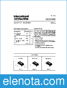 International Rectifier 88CNQ060 datasheet