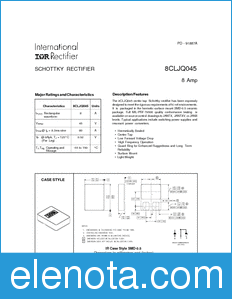 International Rectifier 8CLJQ045 datasheet