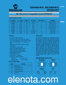 Microchip 93AA66A datasheet