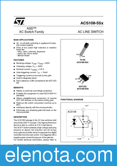 STMicroelectronics ACS108 datasheet
