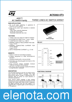 STMicroelectronics ACS302 datasheet