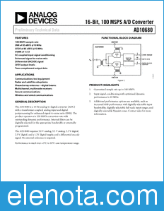 Analog Devices AD10680 datasheet