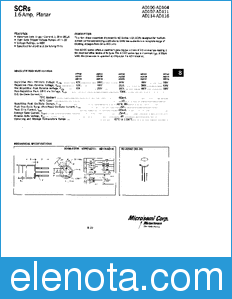 Microsemi AD117 datasheet