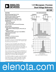 Analog Devices AD1580 datasheet
