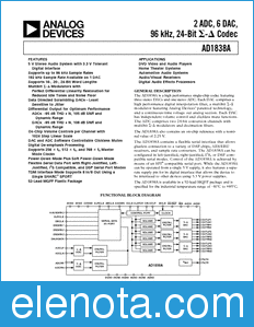 Analog Devices AD1838A datasheet