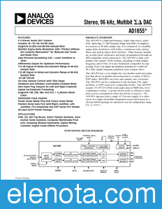 Analog Devices AD1855 datasheet