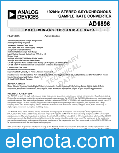 Analog Devices AD1896 datasheet