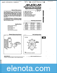 MAXIM - Dallas Semiconductor AD3554 datasheet