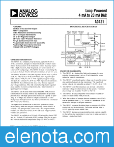 Analog Devices AD421 datasheet