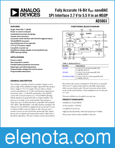 Analog Devices AD5063 datasheet