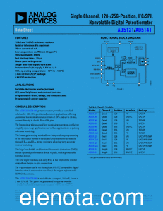 Analog Devices AD5121 datasheet