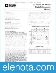 Analog Devices AD5207 datasheet