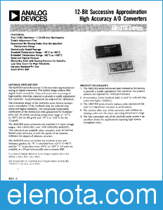 Analog Devices AD5212 datasheet