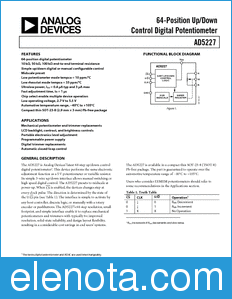 Analog Devices AD5227 datasheet