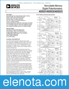 Analog Devices AD5231 datasheet