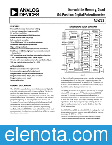 Analog Devices AD5233 datasheet