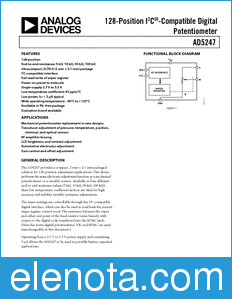 Analog Devices AD5247 datasheet