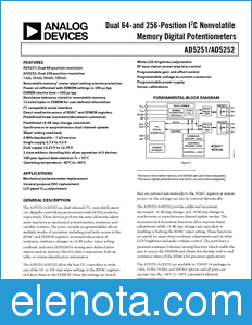 Analog Devices AD5251 datasheet