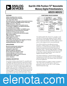 Analog Devices AD5251 datasheet