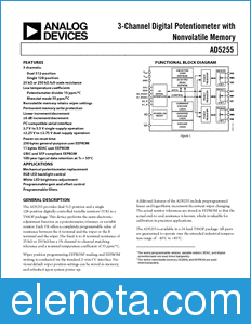 Analog Devices AD5255 datasheet
