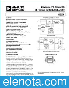 Analog Devices AD5258 datasheet