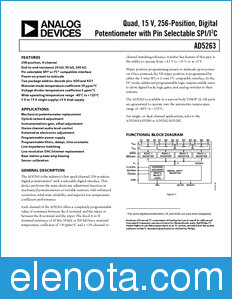 Analog Devices AD5263 datasheet