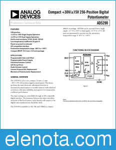 Analog Devices AD5290 datasheet