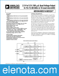 Analog Devices AD5314 datasheet