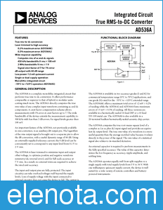 Analog Devices AD536A datasheet