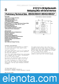 Analog Devices AD5450 datasheet