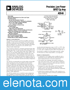 Analog Devices AD548 datasheet