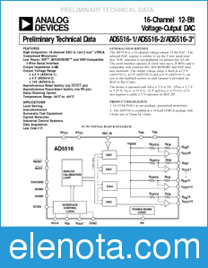 Analog Devices AD5516 datasheet