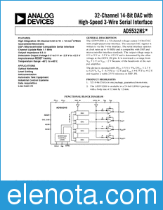 Analog Devices AD5532HS datasheet