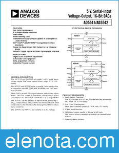 Analog Devices AD5541 datasheet