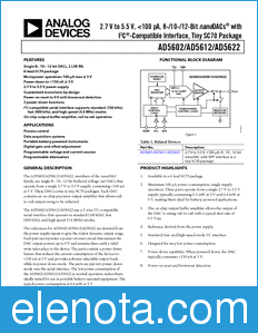 Analog Devices AD5602 datasheet