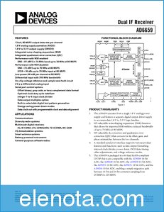 Analog Devices AD6659 datasheet