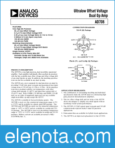 Analog Devices AD708 datasheet