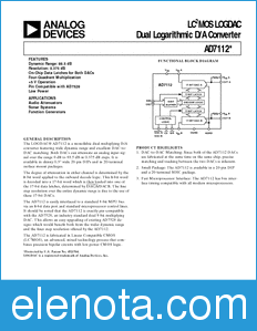 Analog Devices AD7112 datasheet