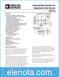 Analog Devices AD7143 datasheet