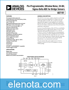 Analog Devices AD7191 datasheet