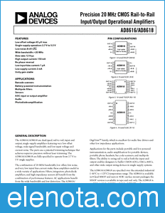 Analog Devices AD8616 datasheet