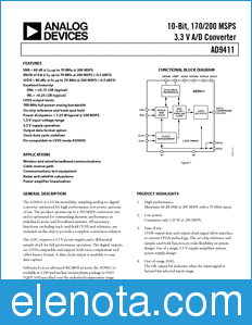 Analog Devices AD9411 datasheet