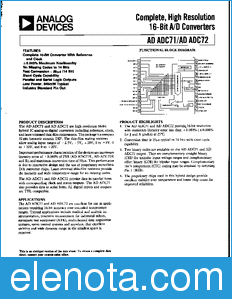Analog Devices ADADC71 datasheet